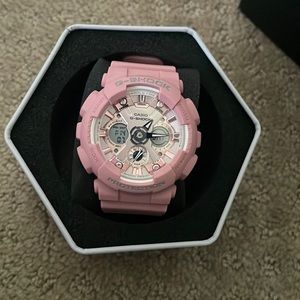 pink gshock watch